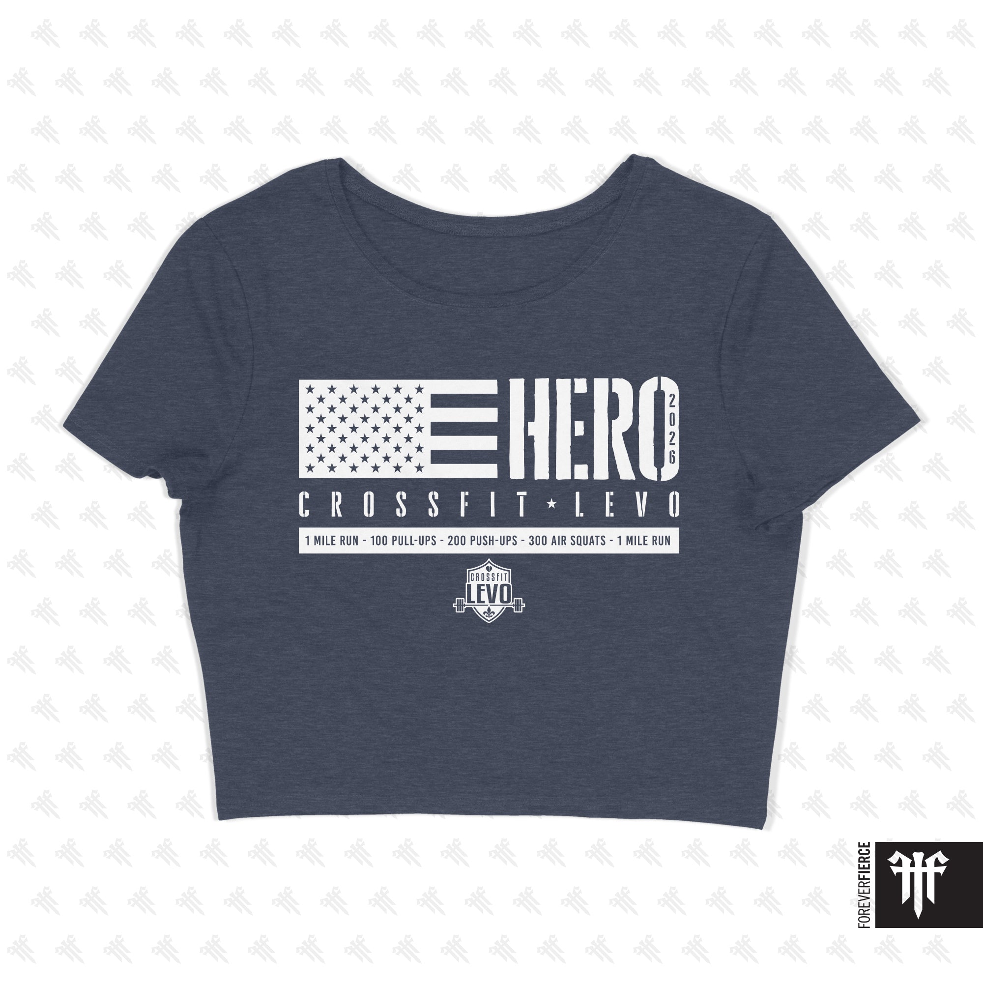 CrossFit Levo April 2026 Womens Crop Tee