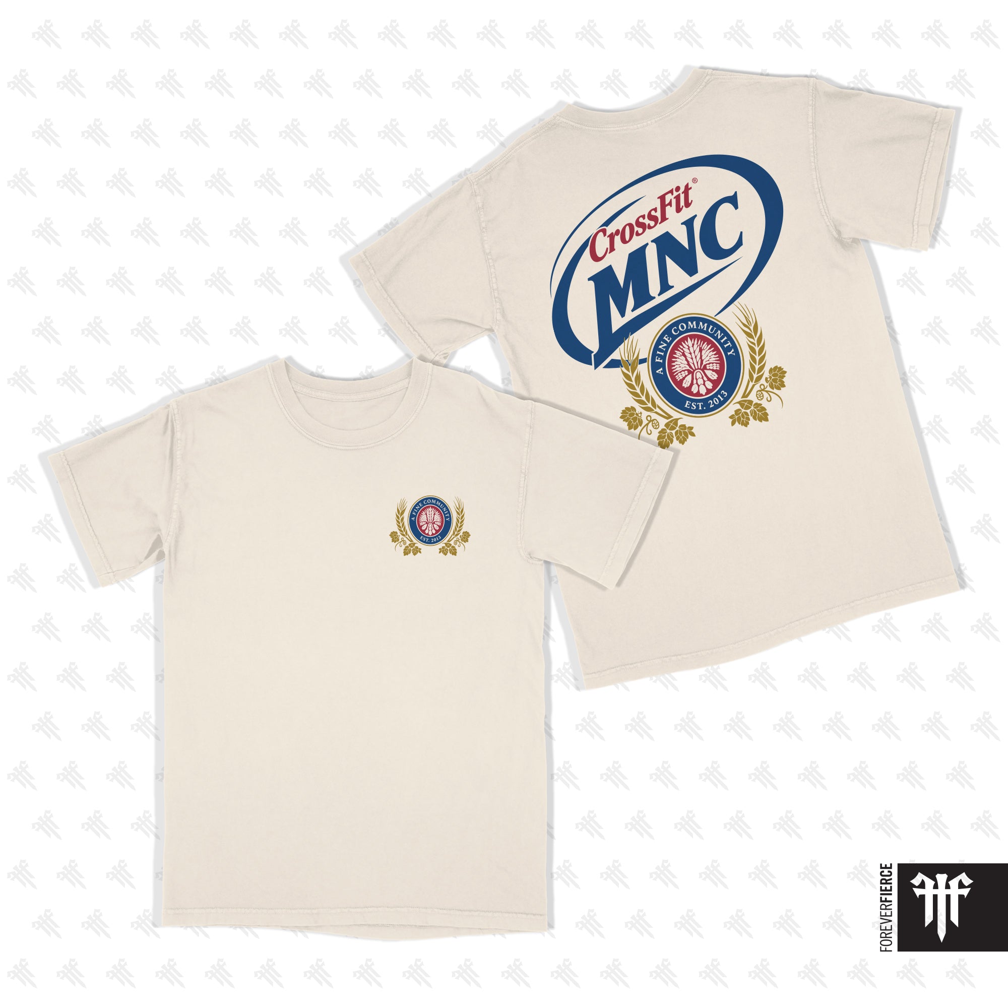 CrossFit MNC April 2026 Miller Lite Design Comfort Colors Tee