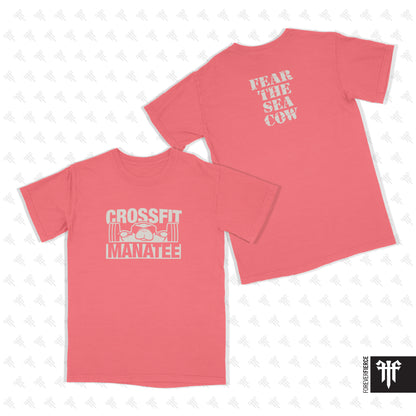 CrossFit Manatee July 2025 Warm White Ink Comfort Colors Tee
