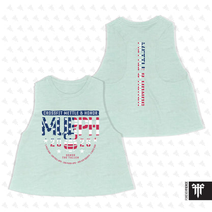 CrossFit Mettle and Honor April 2026 Womens Crop Tank
