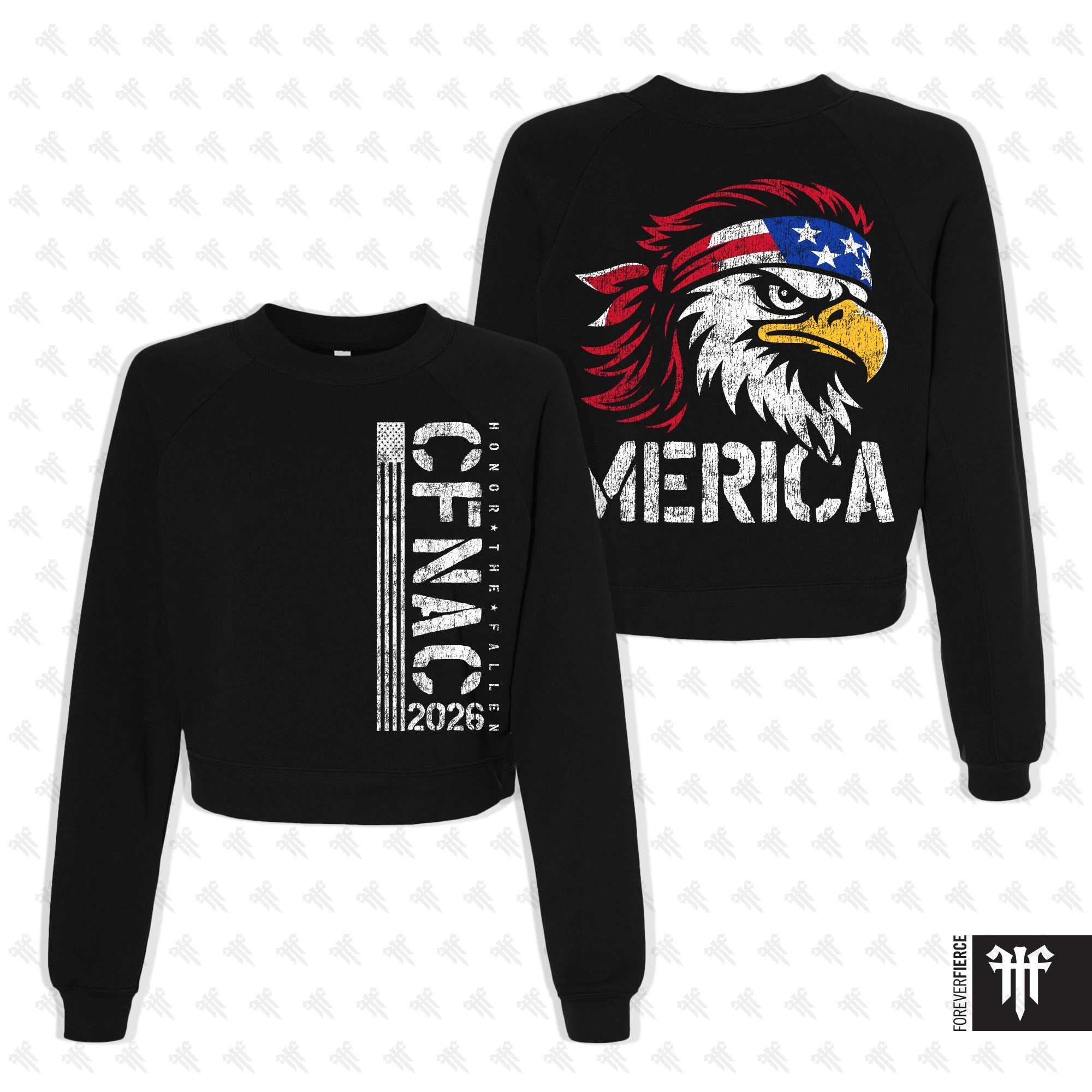 CrossFit NAC April 2026 Womens Crop Crewneck