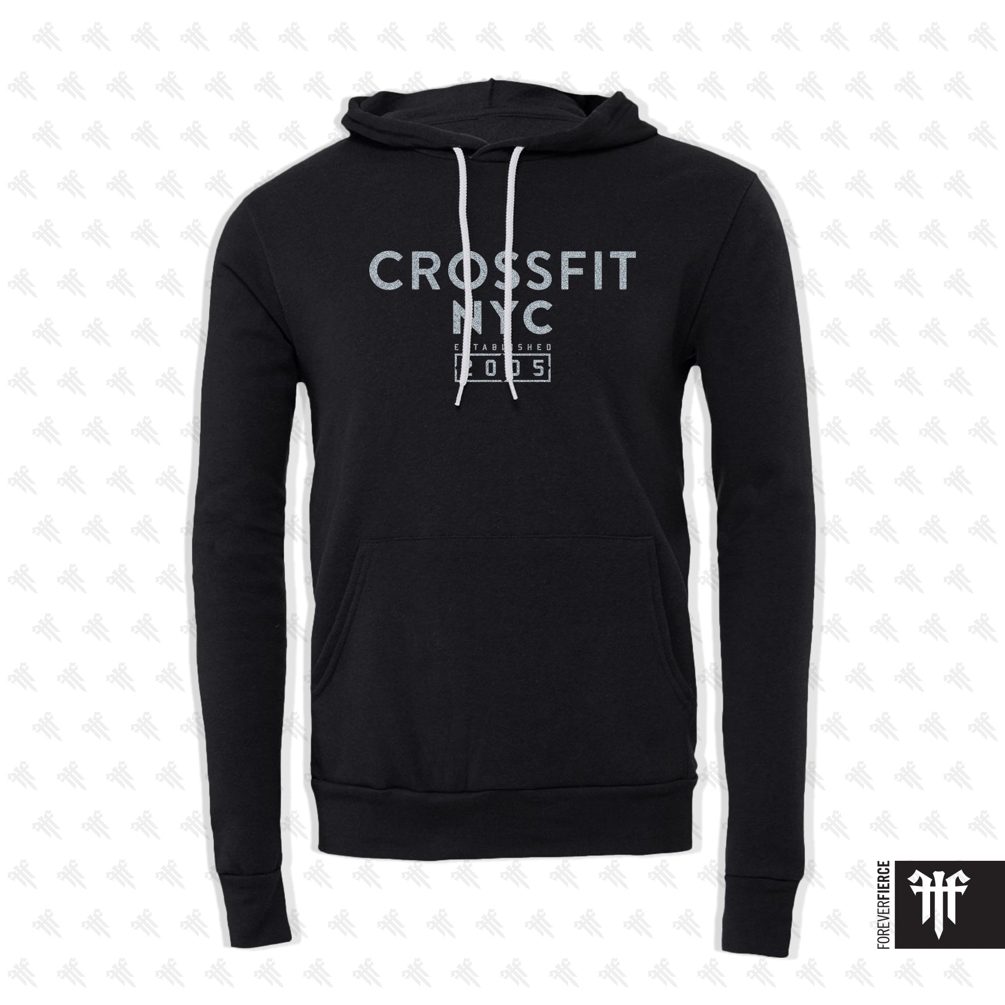 CrossFit NYC October 2025 Silver Ink Pullover Hoodie