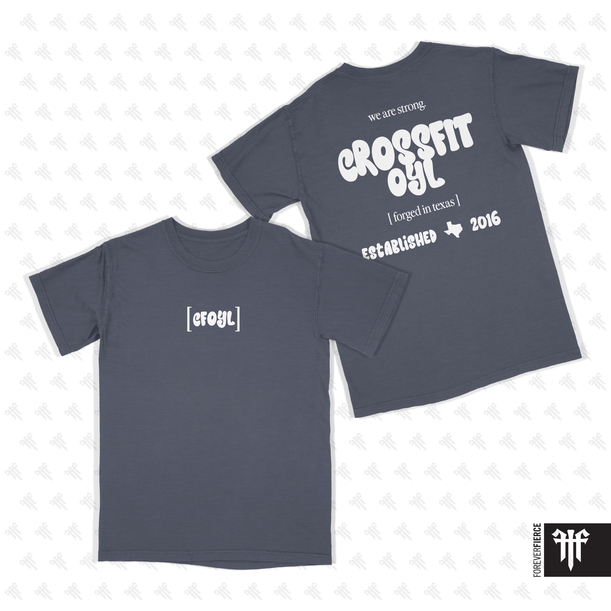 CrossFit OYL March 2026 White Ink Comfort Colors Tee