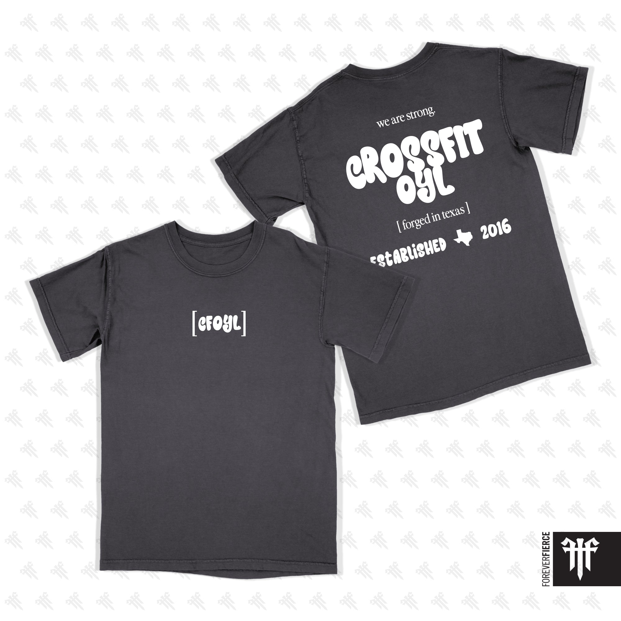 CrossFit OYL March 2026 White Ink Comfort Colors Tee