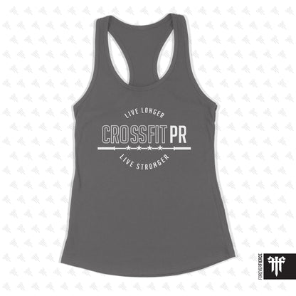 CrossFit PR January 2026 Live Longer and Stronger Womens Racerback