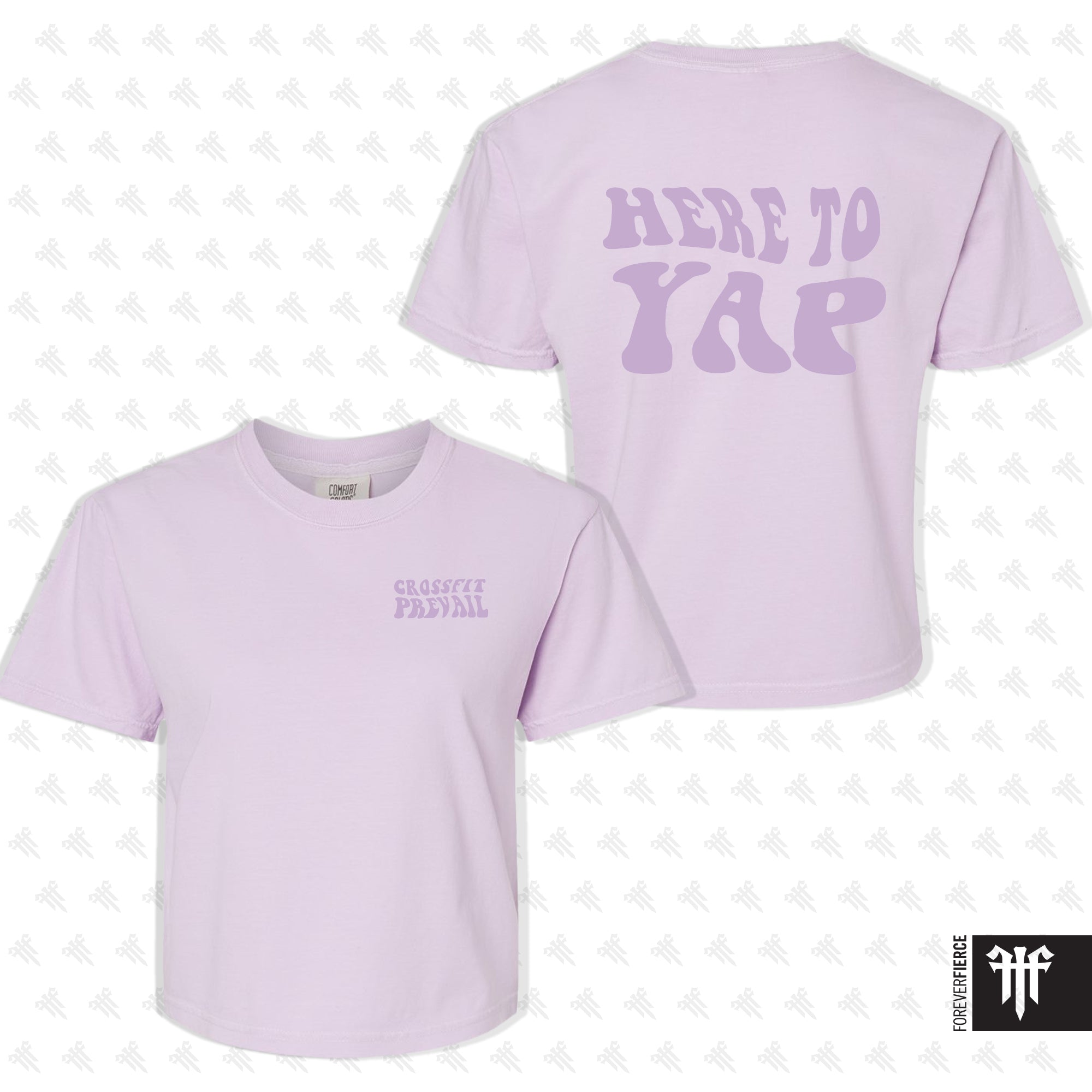 CrossFit Prevail May 2026 Here to Yap Womens Crop Tee