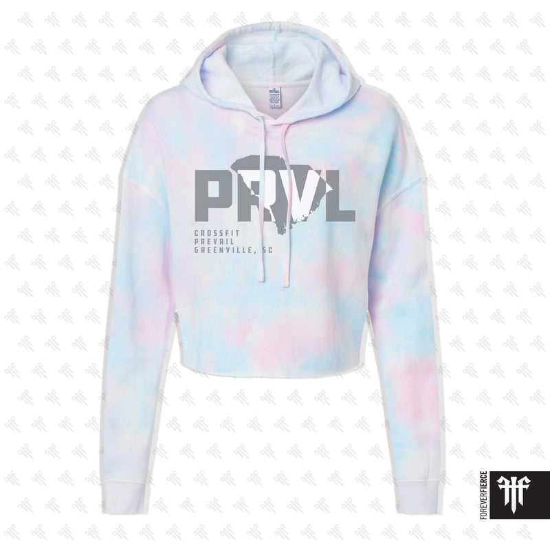 CrossFit Prevail October 2026 Tie-Dye Womens Crop Pullover