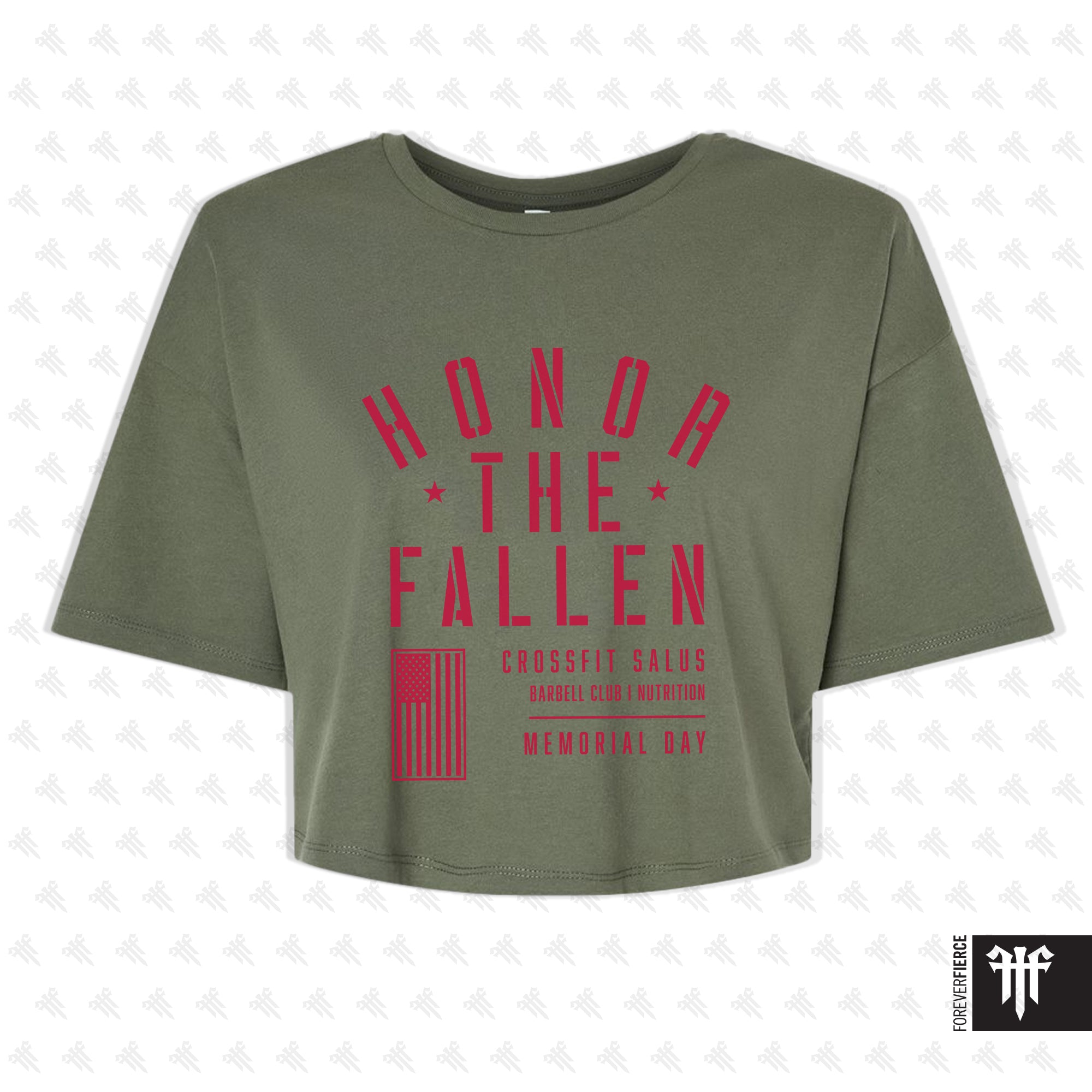 CrossFit Salus April 2026 Womens Crop Tee