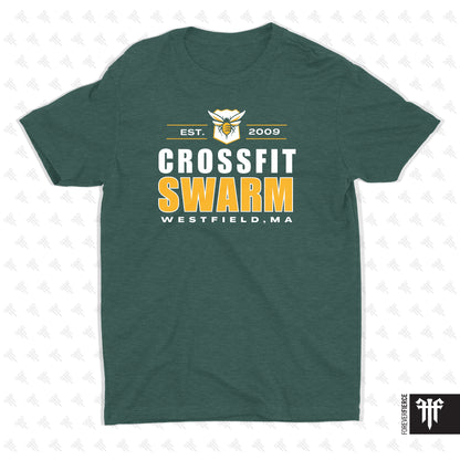 CrossFit Swarm May 2026 Dark Background Tee