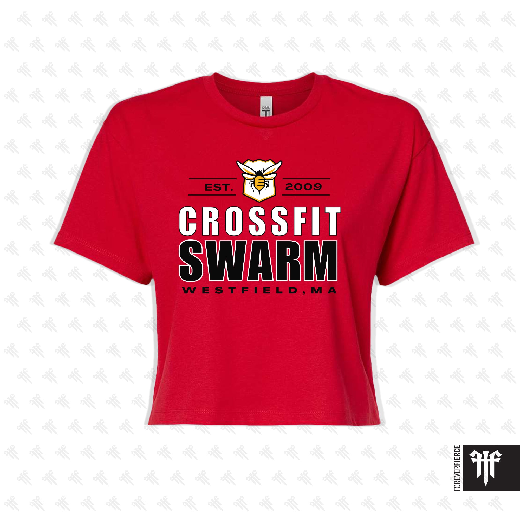 CrossFit Swarm May 2026 Light Background Womens Crop Tee