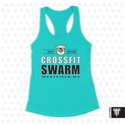CrossFit Swarm May 2026 Light Background Womens Racerback