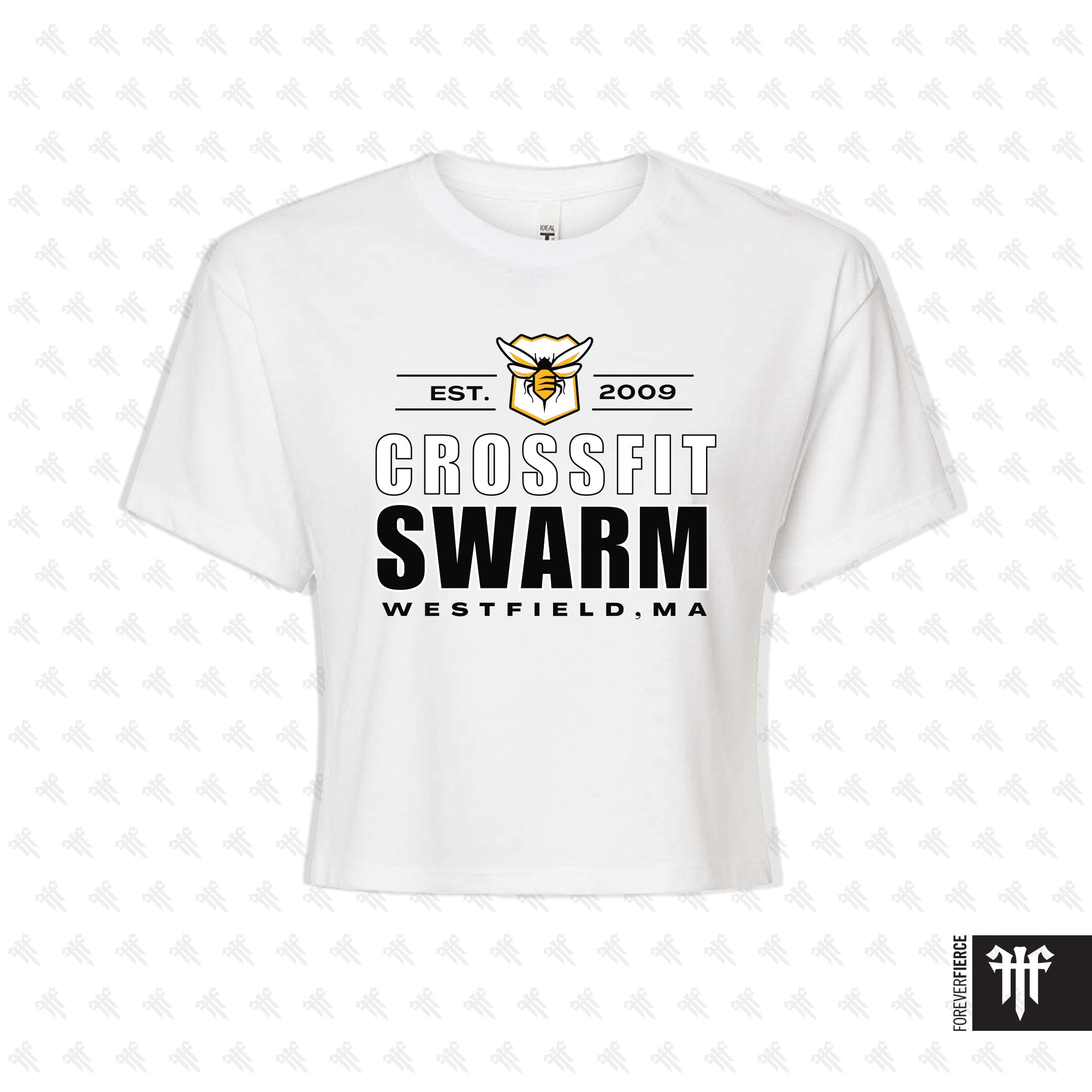 CrossFit Swarm May 2026 Light Background Womens Crop Tee