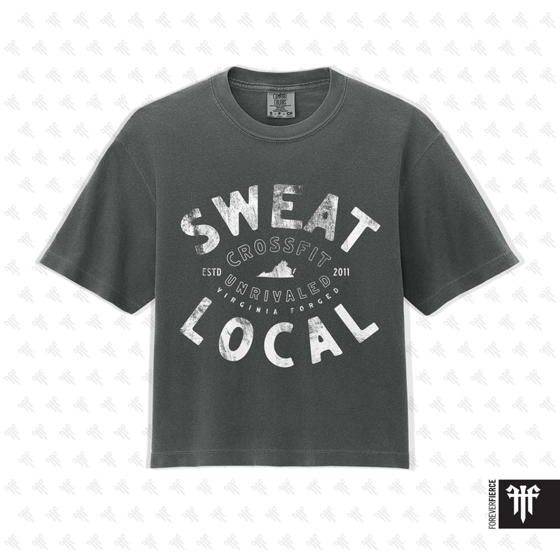 CrossFit Unrivaled October 2026 Sweat Local Womens Boxy Tee