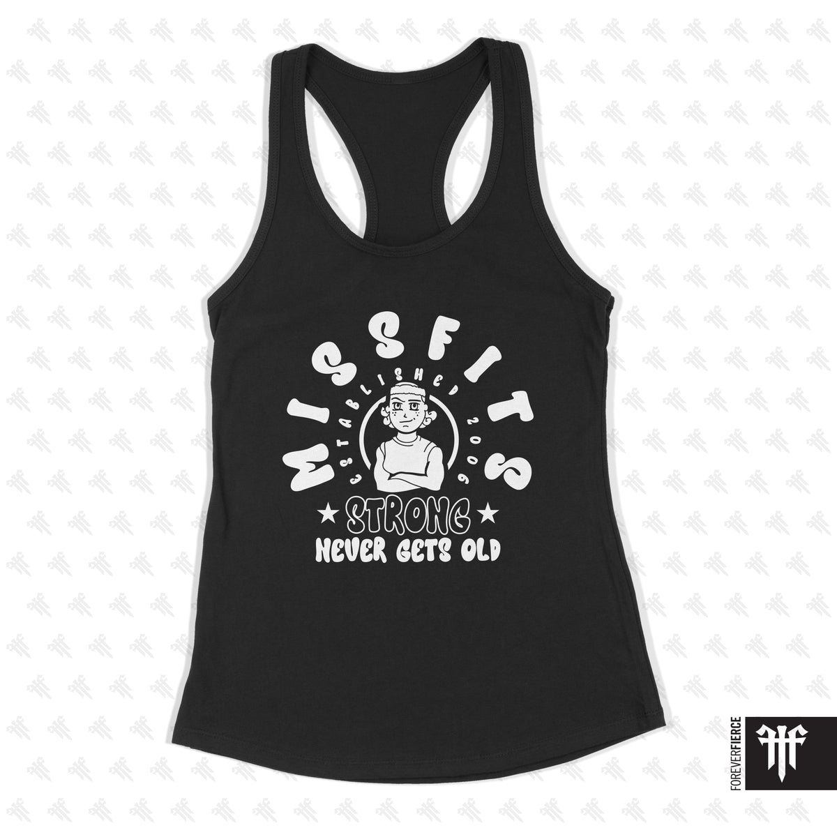 Misfits Strong July 2026 Womens Racerback - Black