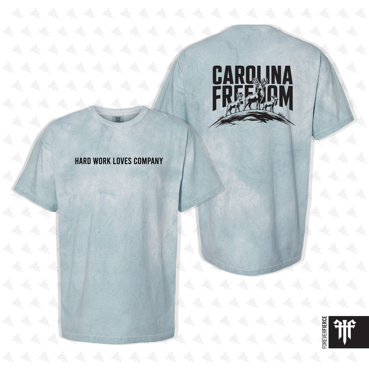 Carolina Freedom July 2026 Black Ink Color Blast Tee - Ocean