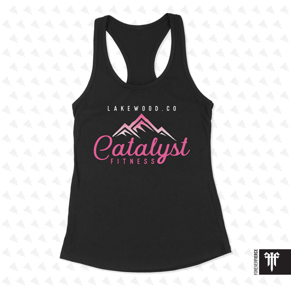 Catalyst Fitness November 2024 Pink Ink Womens Racerback