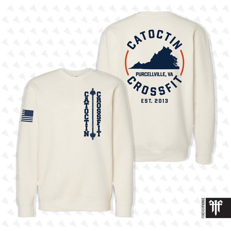 Catoctin CrossFit October 2026 Navy/Orange Crewneck