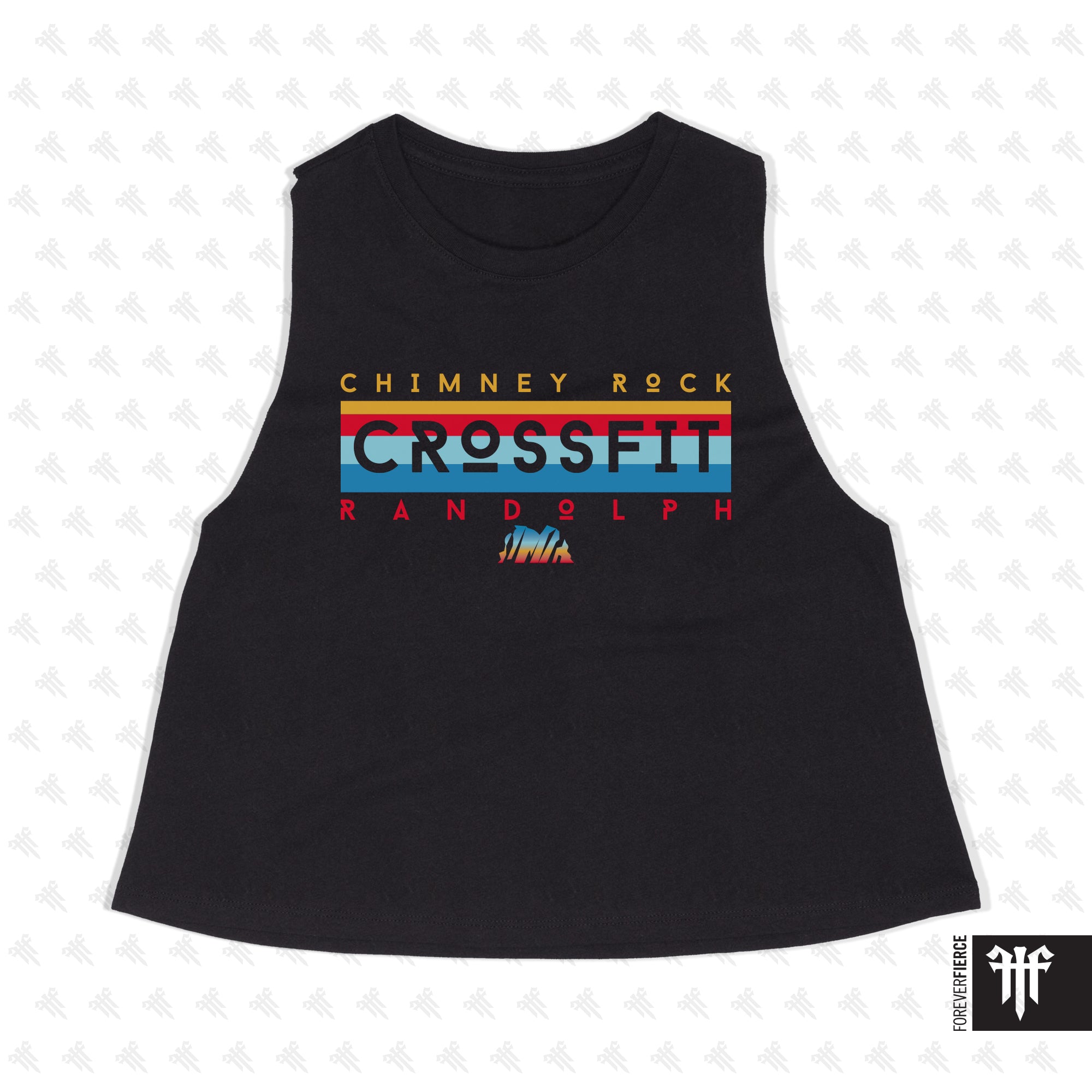 Chimney Rock CrossFit June 2025 Womens Crop Tank