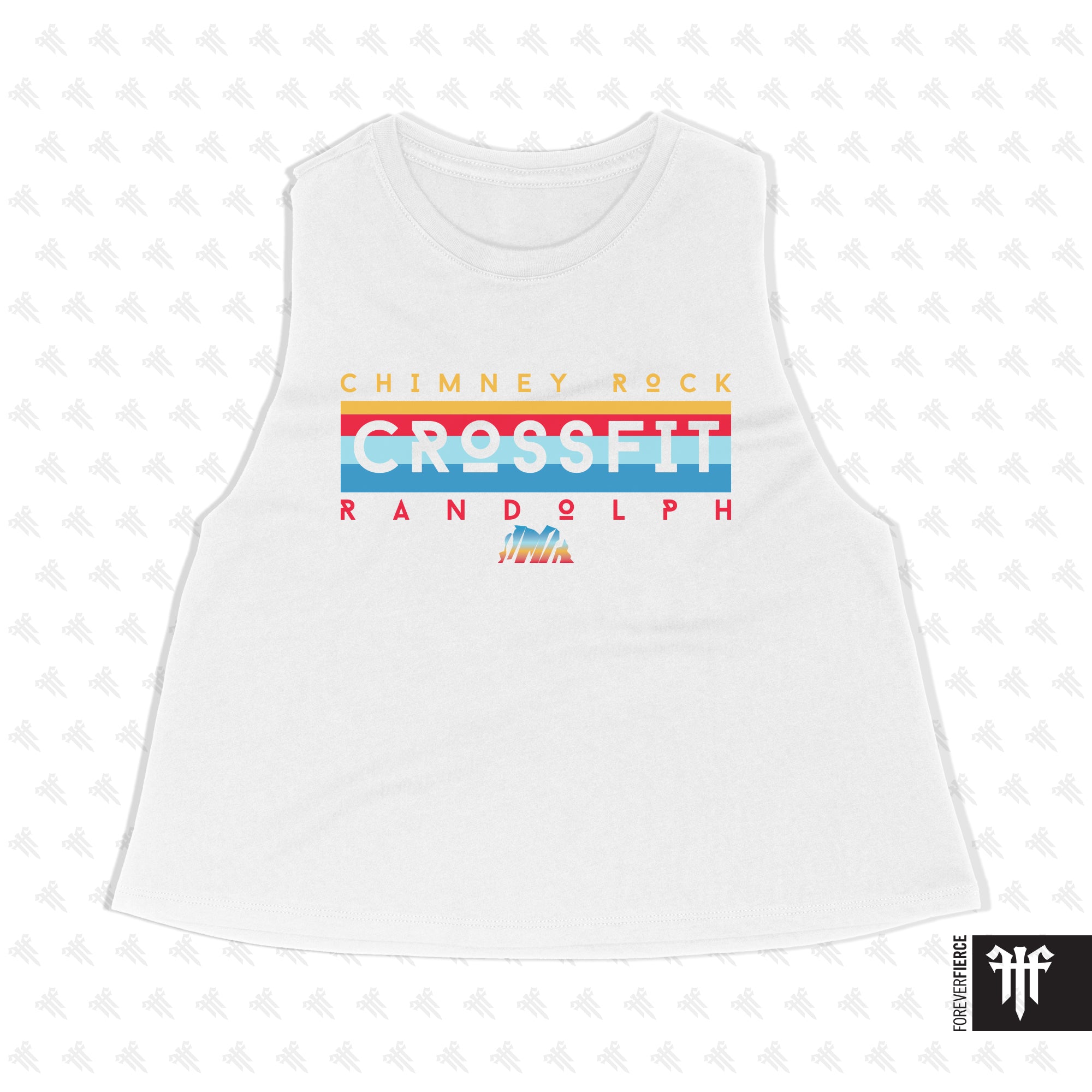 Chimney Rock CrossFit June 2025 Womens Crop Tank
