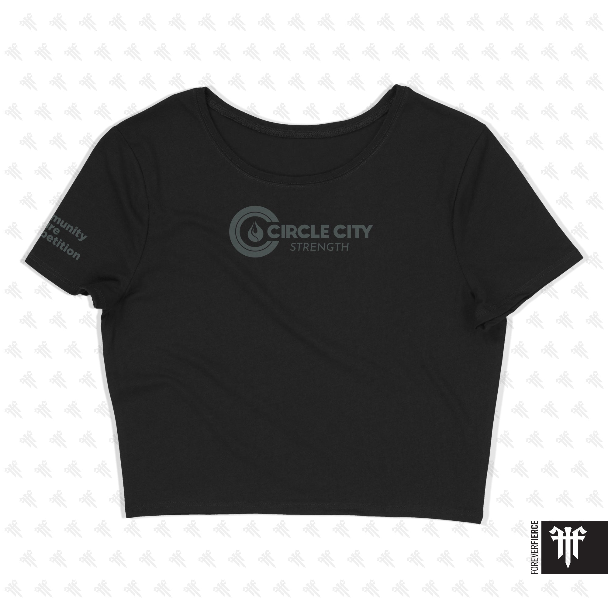 Circle City Strength March 2026 Womens Crop Tee