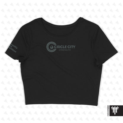 Circle City Strength March 2026 Womens Crop Tee