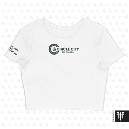 Circle City Strength March 2026 Womens Crop Tee