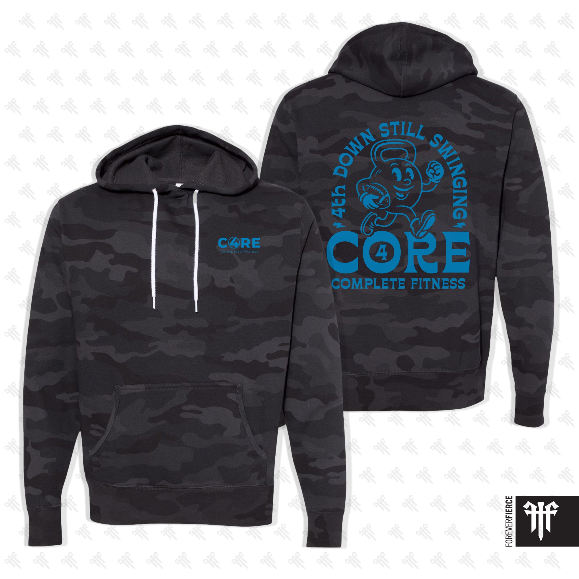 Core 4 Complete Fitness September 2025 Black Camo Pullover