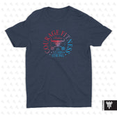 Courage Fitness July 2026 Tee - Midnight Navy