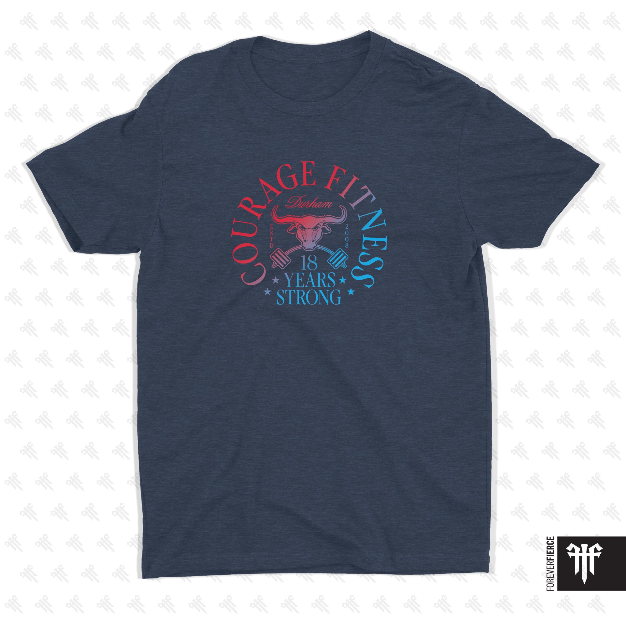Courage Fitness July 2026 Tee - Midnight Navy