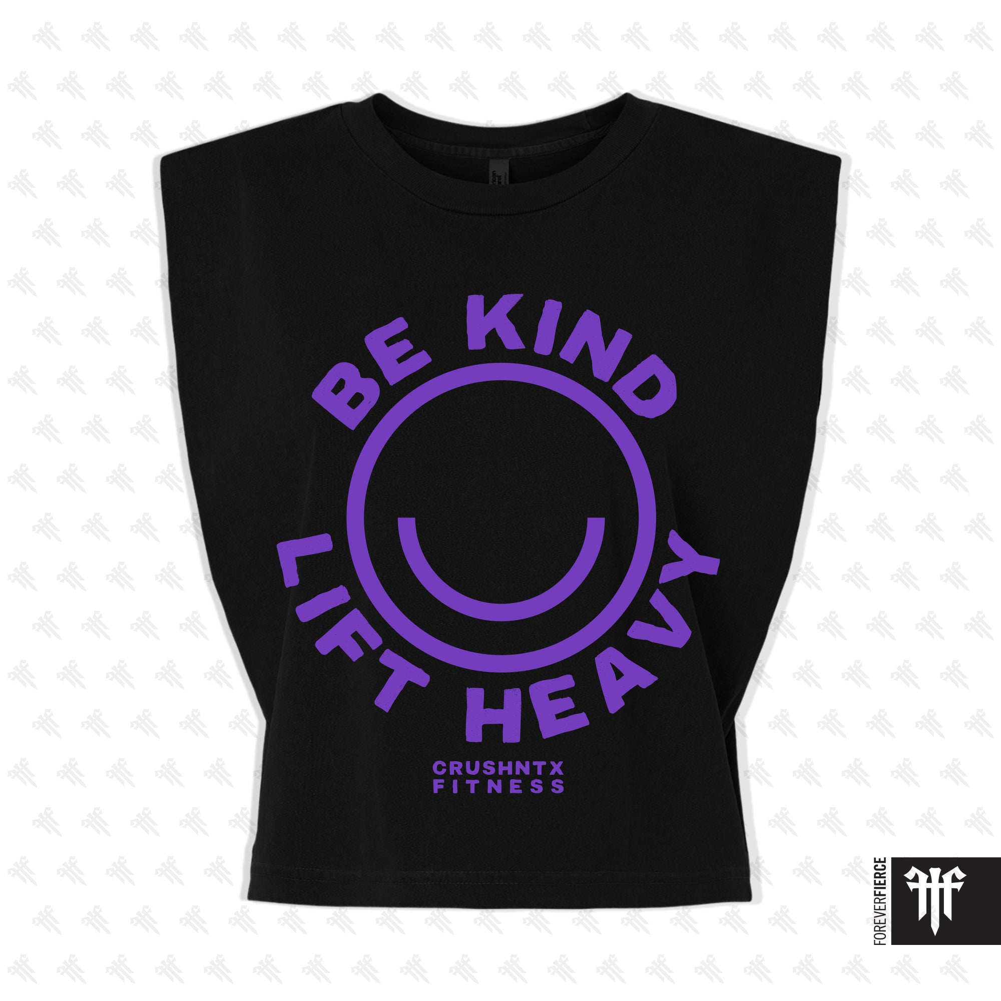 CrushNTX April 2026 Purple Ink Womens Muscle Tank