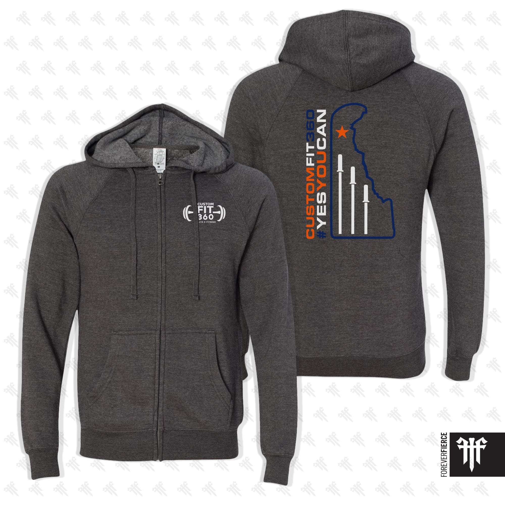 CustomFit360 March 2026 Full Zip Hoodie