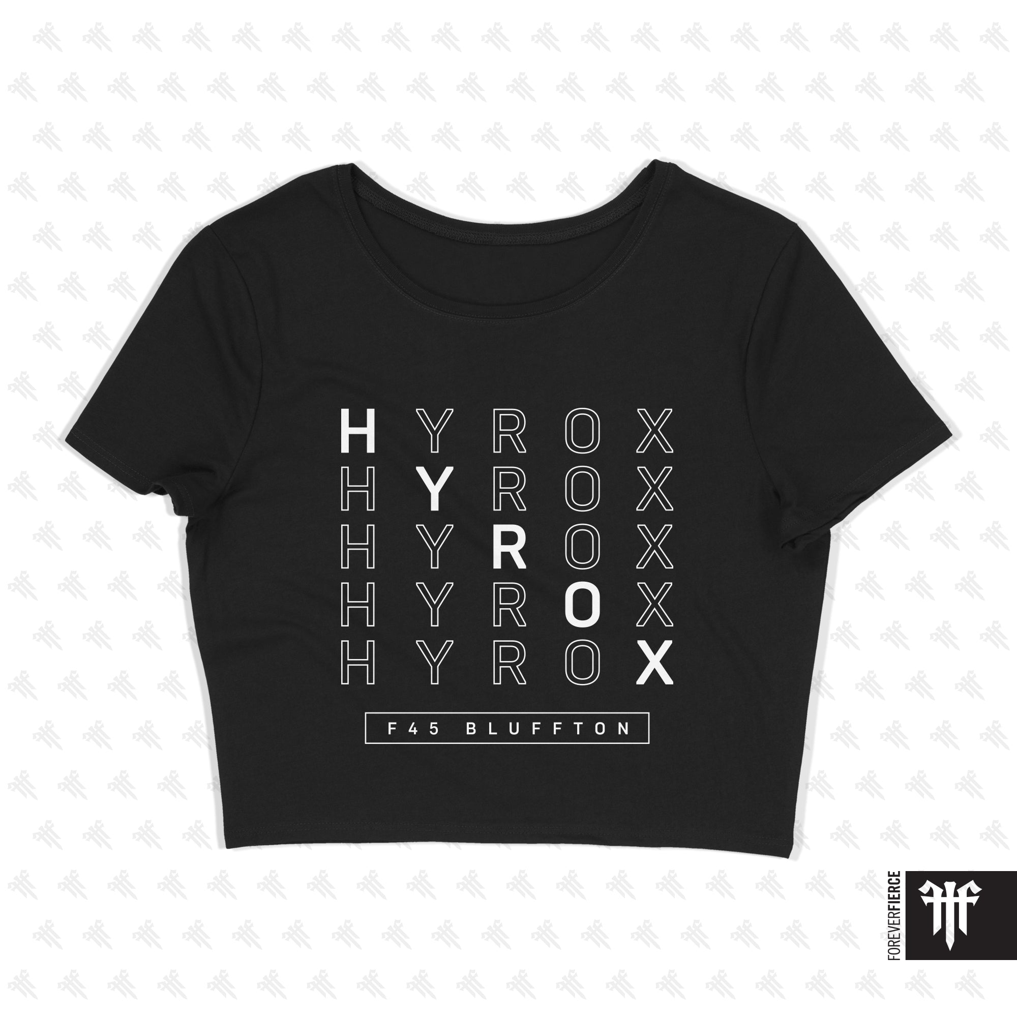 F45 Bluffton July 2026 Womens Crop Tee