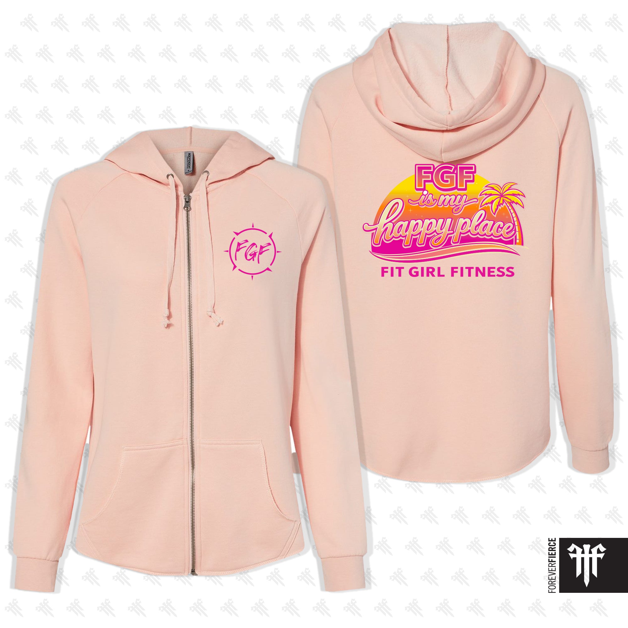 FGF April 2026 Front and Back Design Womens Zip