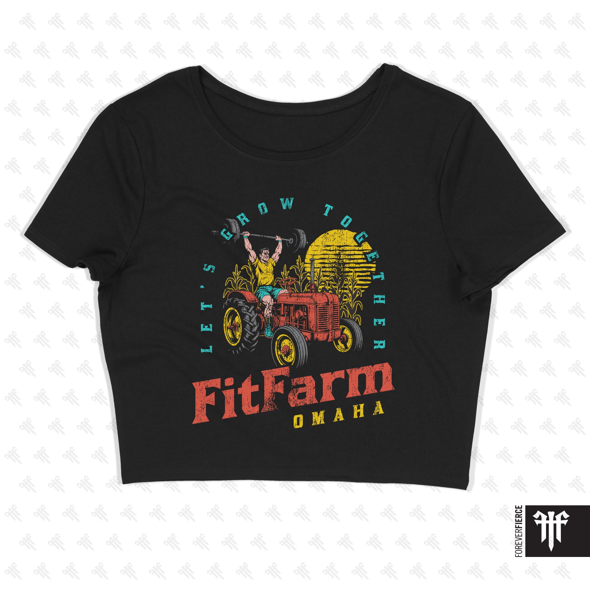 Fit Farm July 2025 Womens Crop Tee