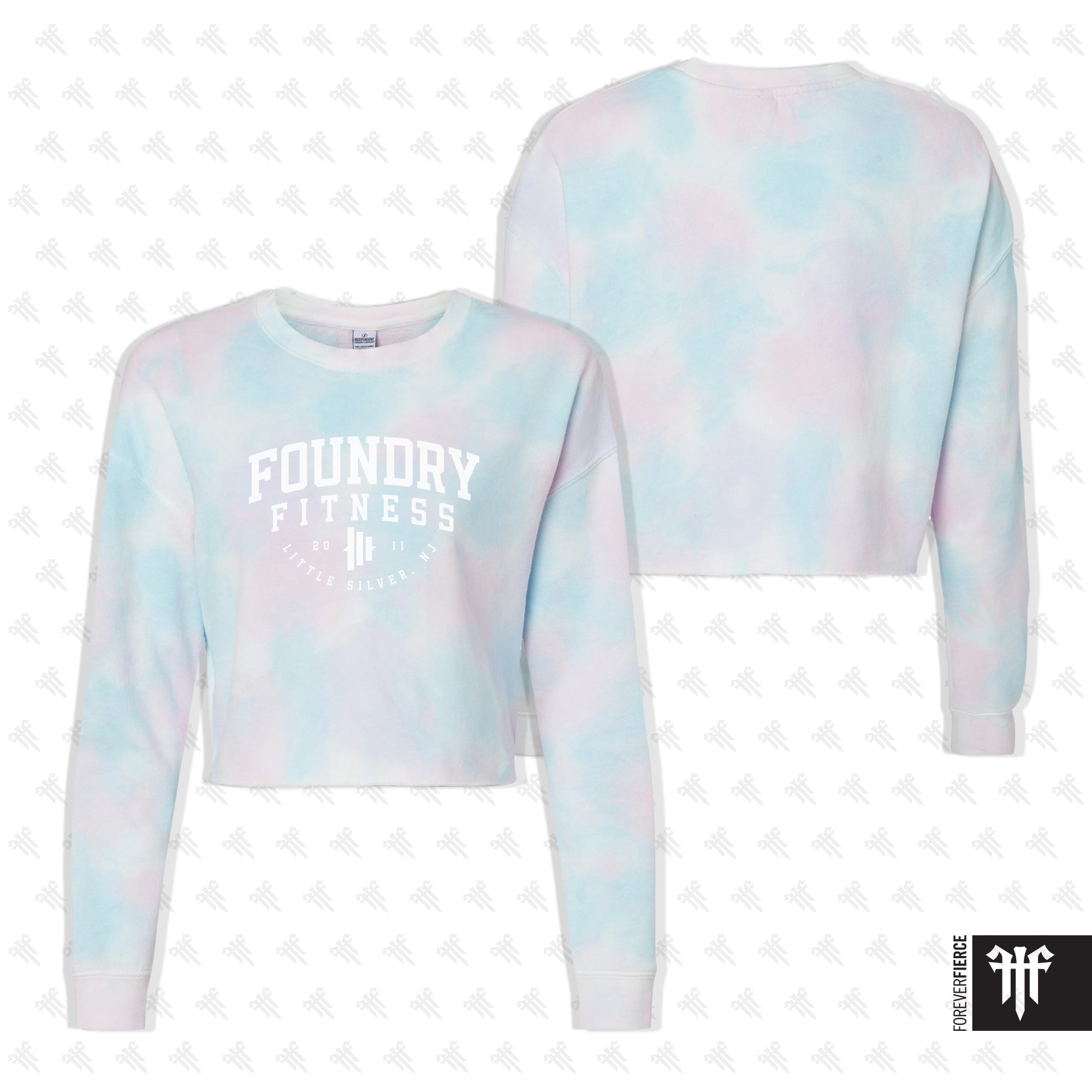Foundry November 2025 Foundry Fitness Tie-Dyed Crop Crewneck