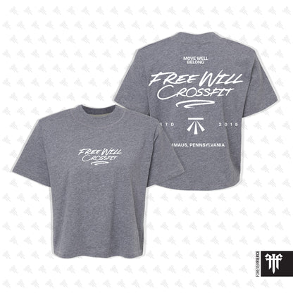 Free Will CrossFit March 2026 Womens Boxy Tee
