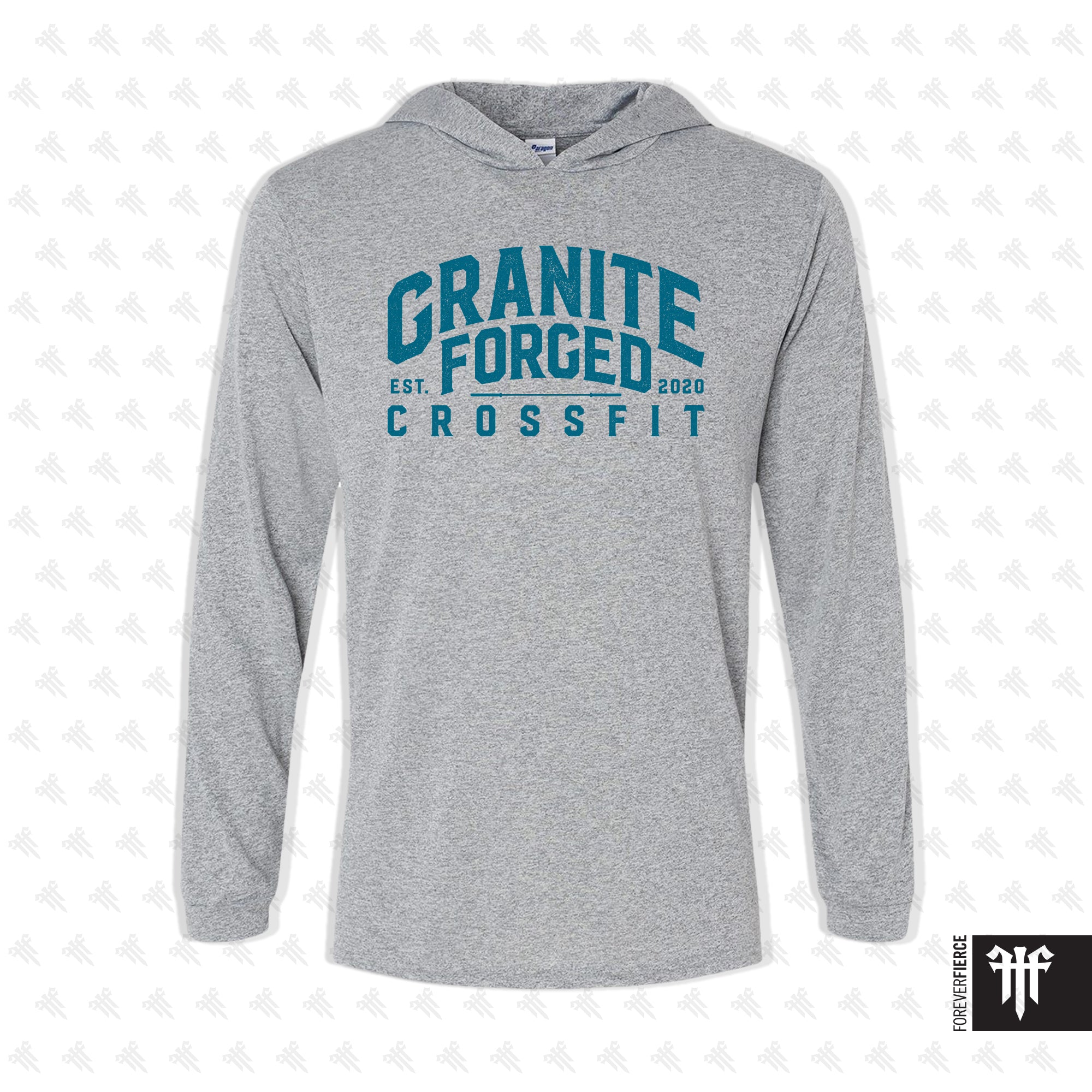 Granite Forged CrossFit August 2025 Performance Longsleeve Hoodie