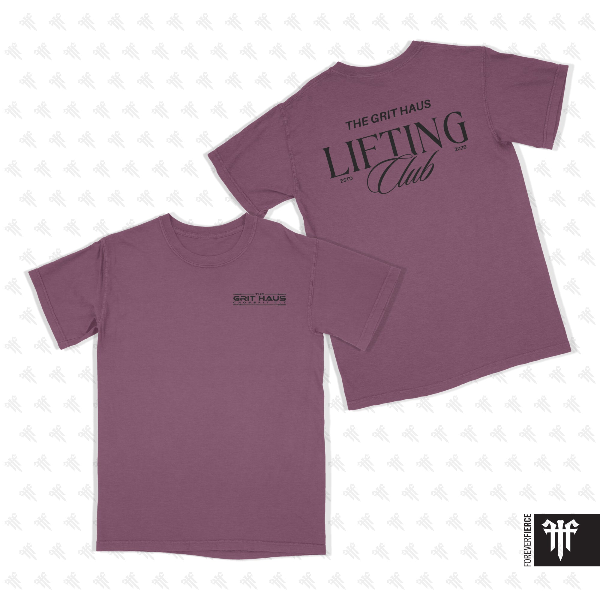 Grit Haus June 2026 Black Ink Lifting Club Comfort Colors Tee
