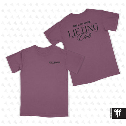 Grit Haus June 2026 Black Ink Lifting Club Comfort Colors Tee