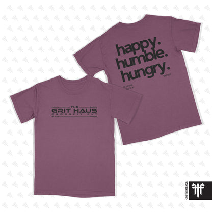 Grit Haus June 2026 Happy Humble Hungry Comfort Colors Tee
