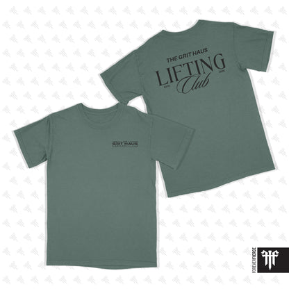 Grit Haus June 2026 Black Ink Lifting Club Comfort Colors Tee