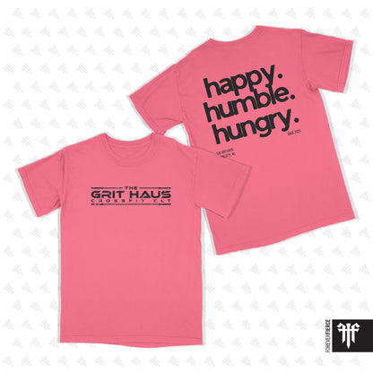 Grit Haus June 2026 Happy Humble Hungry Comfort Colors Tee