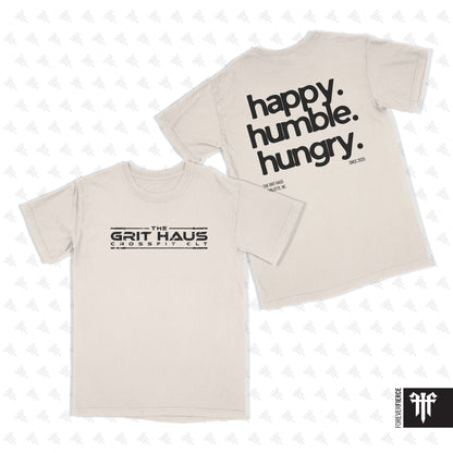 Grit Haus June 2026 Happy Humble Hungry Comfort Colors Tee