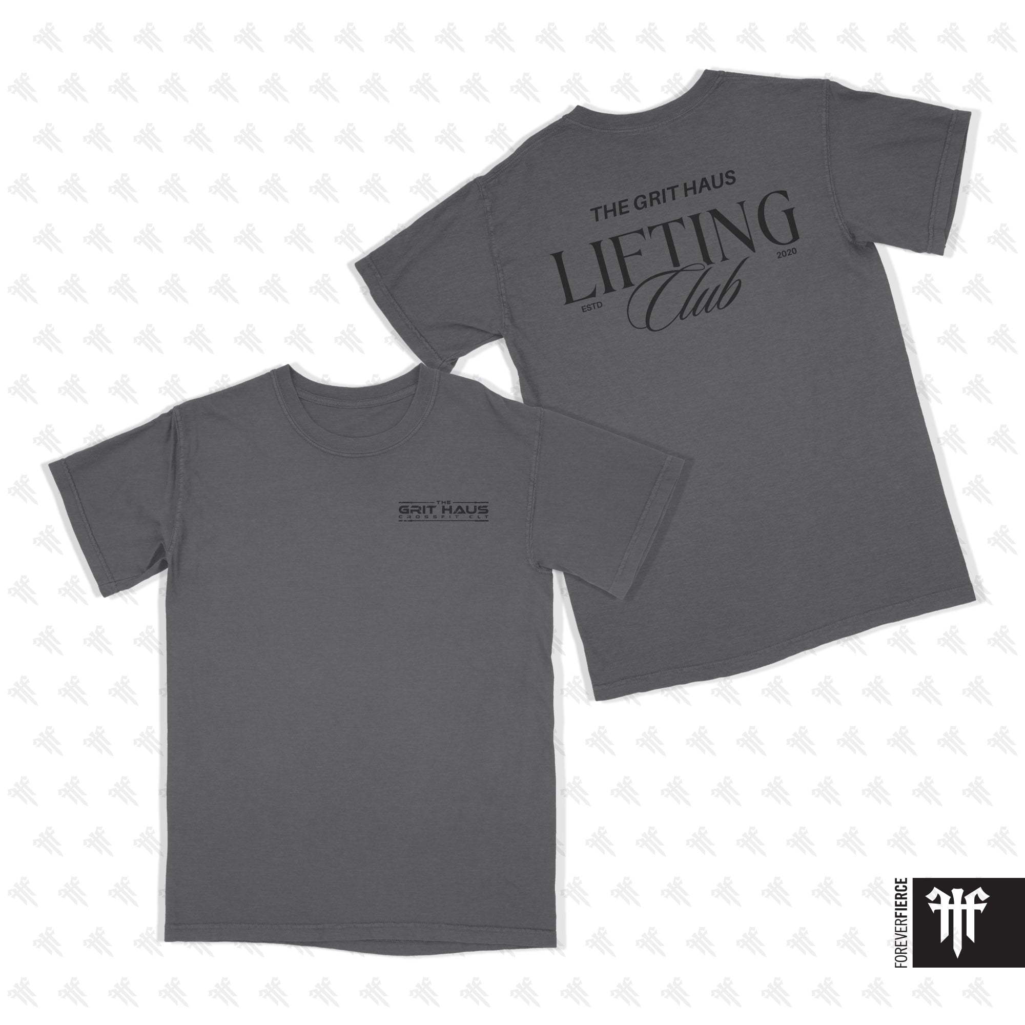 Grit Haus June 2026 Black Ink Lifting Club Comfort Colors Tee