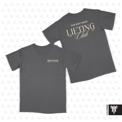 Grit Haus June 2026 Ivory Ink Lifting Club Comfort Colors Tee