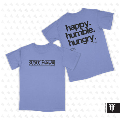 Grit Haus June 2026 Happy Humble Hungry Comfort Colors Tee