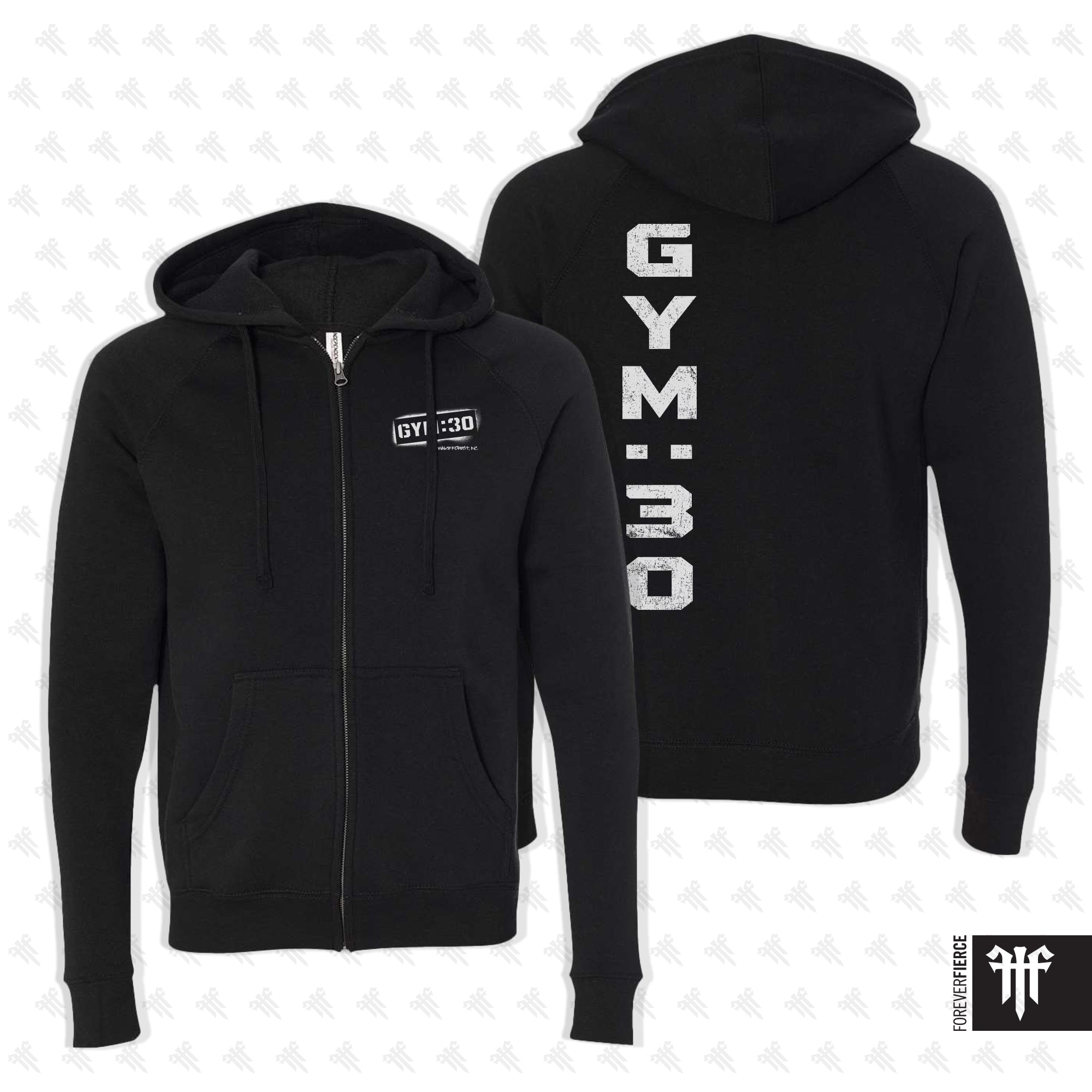 Gym:30 March 2026 Full-Zip Hoodie
