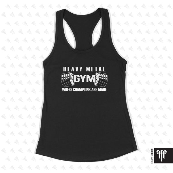 Heavy Metal Gym January 2025 Barbell Womens Racerback