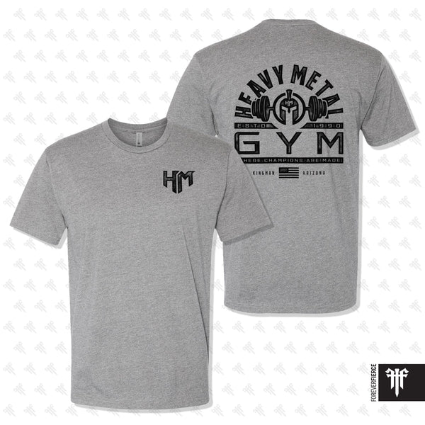 Heavy Metal Gym January 2025 Warrior Tee Black Print