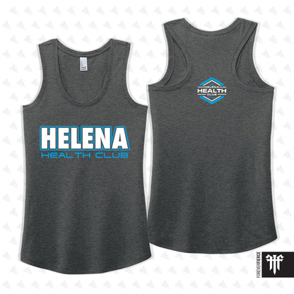 Helena Health Club May 2025 Script Design Womens Racerback